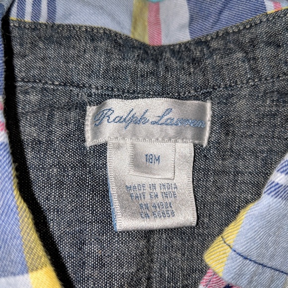 18 M Ralph Lauren Striped Dress shirt - Picture 2 of 3